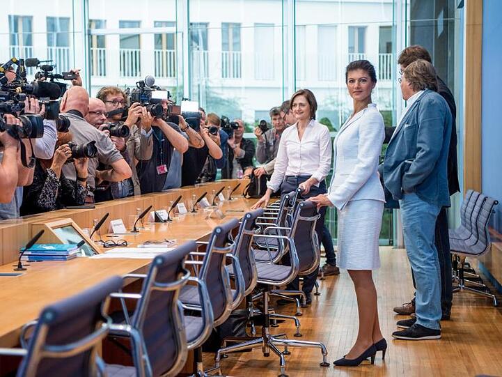 Fraktionschefin Sahra Wagenknecht steht derzeit im Mittelpunkt des Führungsstreits der Linken.