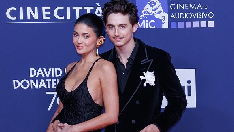 In Italien: Kylie Jenner und Timothée Chalamet beim ihrem ersten Schaulaufen als Paar für die globale Presse.