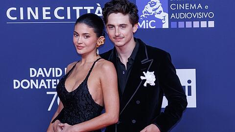 In Italien: Kylie Jenner und Timothée Chalamet beim ihrem ersten Schaulaufen als Paar für die globale Presse.