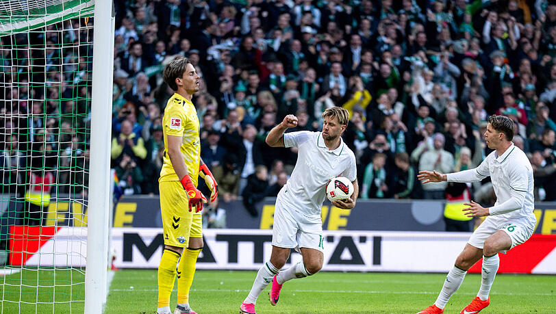 Treffsicher: Niclas Füllkrug (M.). Treffsicher: Niclas Füllkrug (M.).
