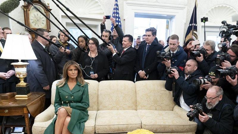 Das offizielle Foto zum Geburtstag von Melania Trump. Das offizielle Foto zum Geburtstag von Melania Trump.