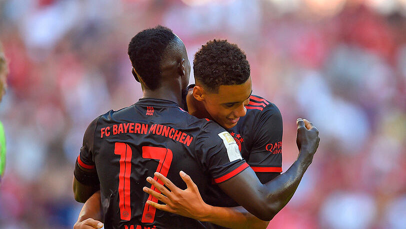 Volle Offensiv-Power: Sadio Mané (l.) und Jamal Musiala.