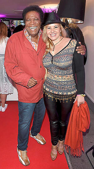 Roberto Blanco mit Frau Luzandra.