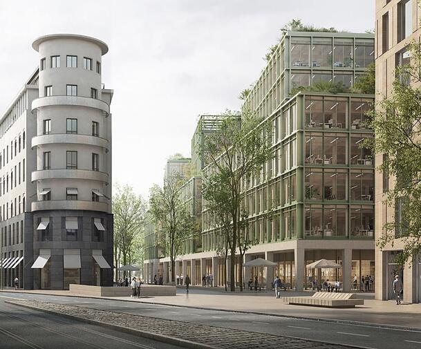 So sollte der Signa-Neubau an der Schützenstraße eigentlich einmal aussehen. So sollte der Signa-Neubau an der Schützenstraße eigentlich einmal aussehen.