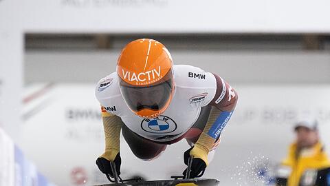 Tina Hermann war Erfolgsgarantin des deutschen Skeleton-Teams.