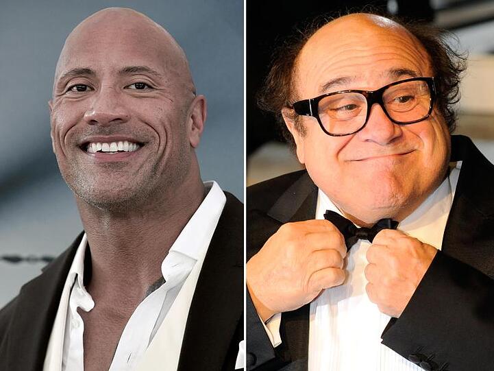 Die Party-Crasher: Dwayne Johnson und Danny DeVito.