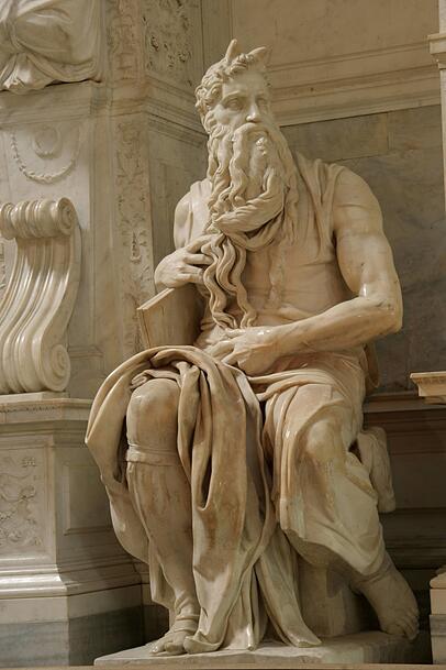 Michaelangelos Moses in der Kirche St. Pietro in Vincoli in Rom Michaelangelos Moses in der Kirche St. Pietro in Vincoli in Rom