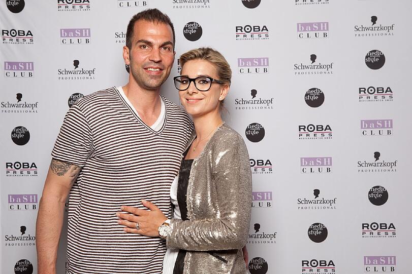 Der ehemalige Bayern-Star und jetzige Hertha-Coach Markus Babbel mit Ehefrau Silke auf dem "Media meet Style"-Event.