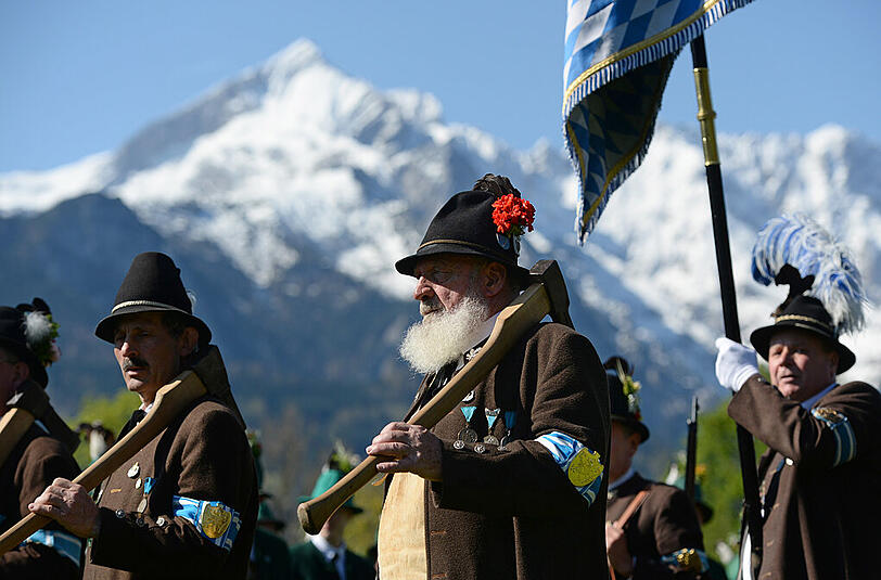 Die Bilder vom Patronatstag der bayerischen Gebirgsschützen in Garmisch-Partenkirchen.