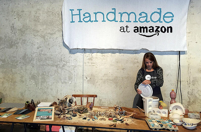 Bei Amazon gibt es künftig auch handgefertigte Kunst zu kaufen.