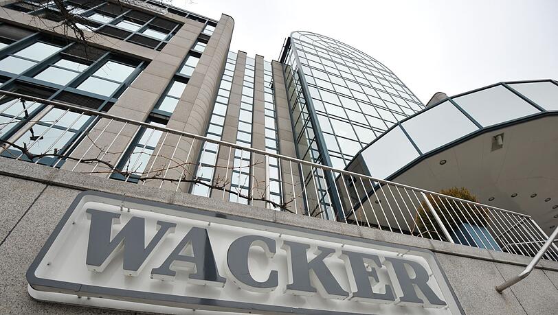 Das Firmenlogo der Wacker Chemie AG.