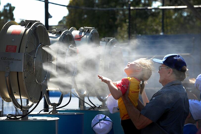 Extreme Hitze bei den Australien Open. Die Bilder!
