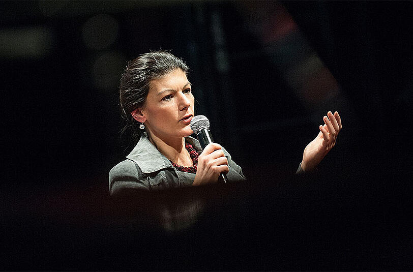 Sahra Wagenknecht ist stellvertretende Vorsitzende der Bundestagsfraktion der Partei "Die Linke".