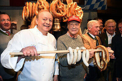 Alfons Schuhbeck (l) und Niki Lauda.