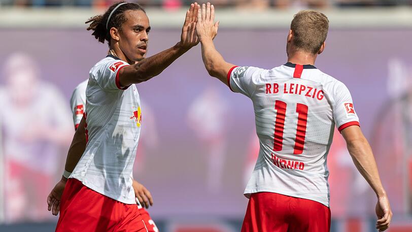 RB-Offensivpower: Yussuf Poulsen und Timo Werner.