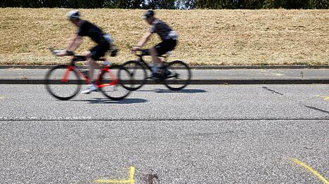 Die Unglückstelle des Triathlons in Hamburg.