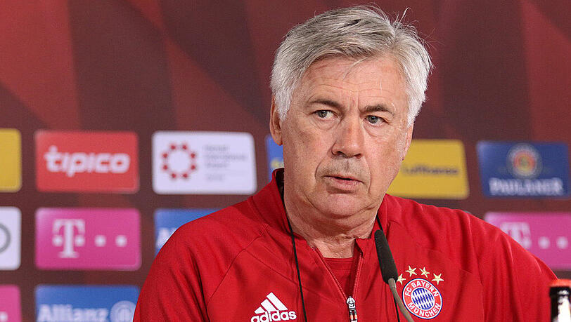 Carlo Ancelotti in der PK vor dem Bundesliga-Heimspiel gegen Borussia Mönchengladbach. Carlo Ancelotti in der PK vor dem Bundesliga-Heimspiel gegen Borussia Mönchengladbach.