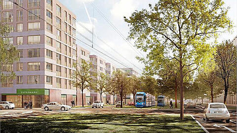 Dieser Entwurf des Büros "03 Architekten" überzeugte die Jury und wird ab 2018 umgesetzt.