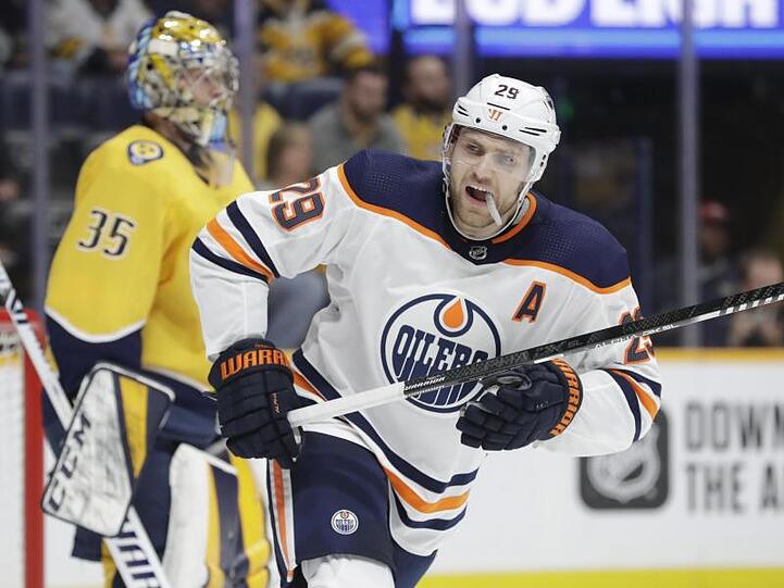 Spielte bis zur Corona-Pause eine überragende NHL-Saison: Leon Draisaitl.