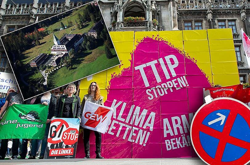 Im Zuge des G7-Gipfels finden in München zahlreiche Demos und Kundgebungen statt. Auch der Verkehrs ist durch das Gipfeltreffen stark beeinflusst.