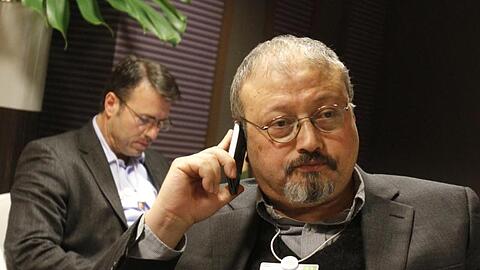 Der saudi-arabischen Regierungskritiker und Journalist Jamal Khashoggi während des Weltwirtschaftsforums in Davos.