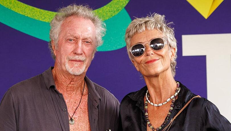 Rachel Ward - hier im Februar mit ihrem Ehemann Bryan Brown in Sydney.