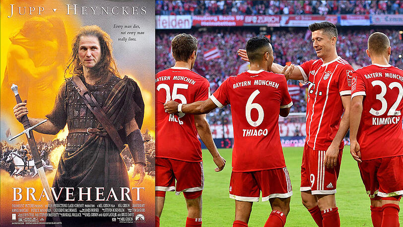 Braveheart Jupp und seine Mannschaft erwarten Celtic Glasgow am Mittwoch in der Allianz-Arena.