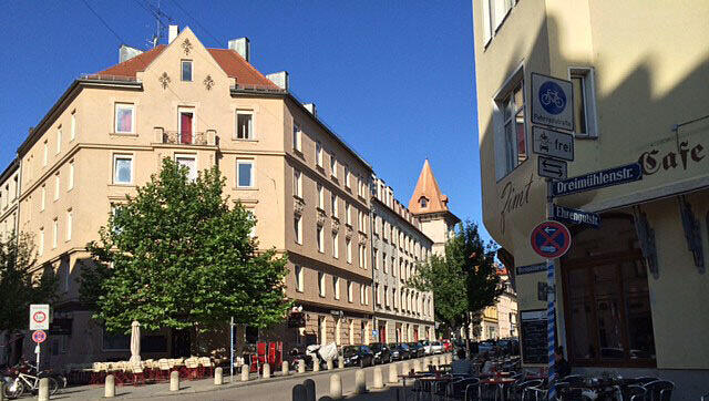 Willkommen in der Ehrengutstraße im Dreimühlenviertel. Willkommen in der Ehrengutstraße im Dreimühlenviertel.