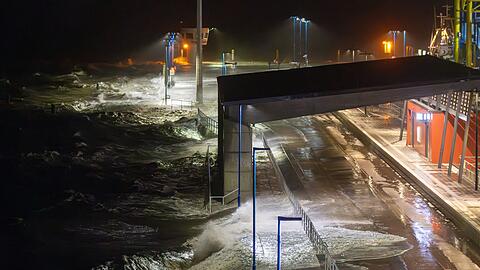 Der Sturm sorgte teils für Überschwemmungen.