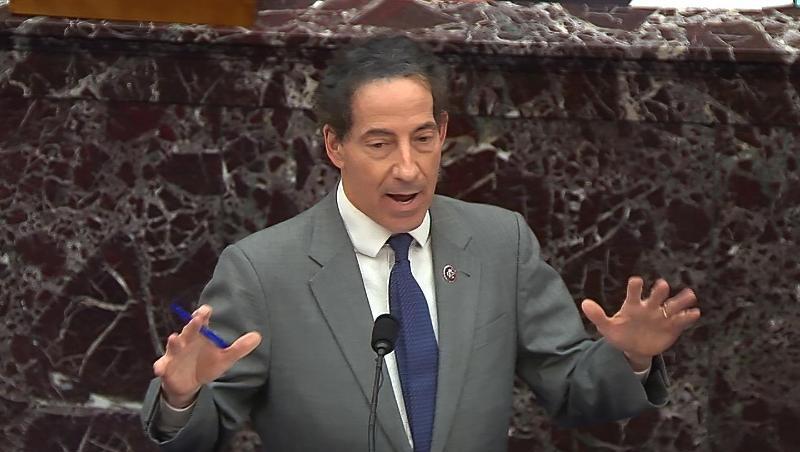 Jamie Raskin, oberster Anklagevertreter der Demokraten im Repräsentantenhaus: "Donald Trump hat ein schweres Verbrechen gegen unsere Verfassung und unser Volk begangen.".