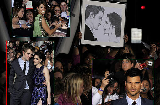 Star-Aufgebot bei der Weltpremiere des vierten Teils der Twilight-Saga "Breaking- Dawn - Bis(s) zum Ende der Nacht" in Los Angeles - hier gibt's die Bilder.