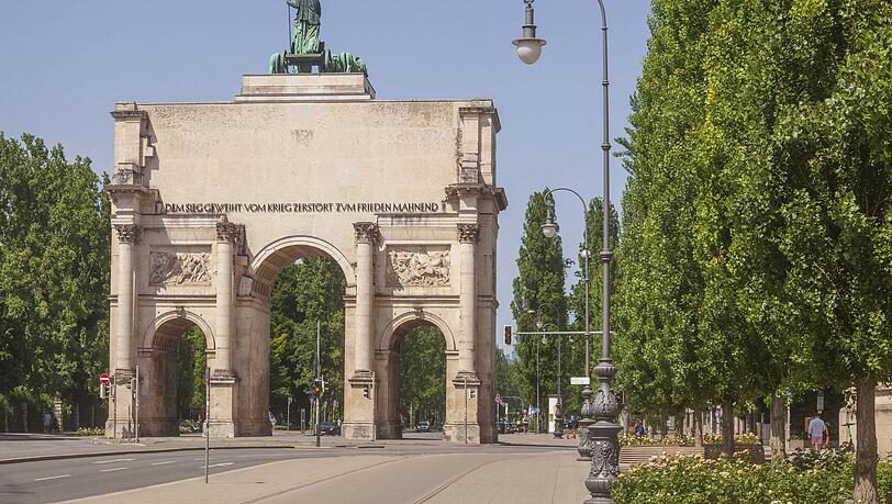 Blick auf das Siegestor in Schwabing. (Archivbild)