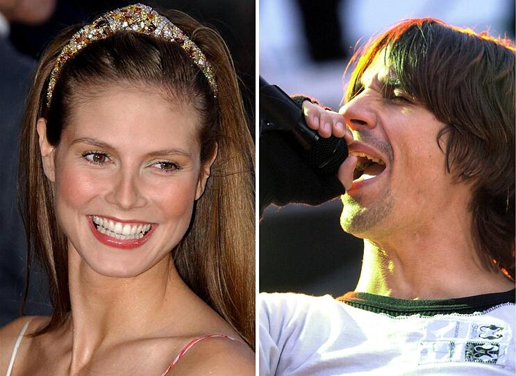 Kurzzeitig liebte Heidi Klum auch Anthony Kiedis, den Sänger der "Red Hot Chili Peppers". Doch schon nach wenigen Monaten trennten sich die beiden im Jahr 2002.