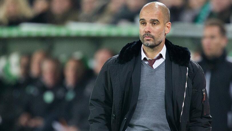 Sichtlich bedient nach dem 1:4 gegen den VfL Wolfsburg: Bayern-Trainer Pep Guardiola.