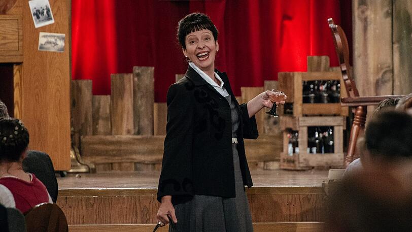 Susanne Brantl bei den Brettl-Spitzen.