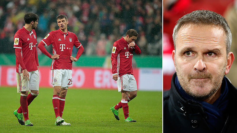 "Ich glaube, in der Meisterschaft wird es im nächsten Jahr richtig schwer für die Bayern", sagt Dietmar Hamann über die Mannschaft um Javi Martínez, Thomas Müller, Philipp Lahm und David Alaba (v.l.).