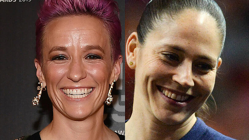 Megan Rapinoe (li.) und Sue Bird sind verlobt.