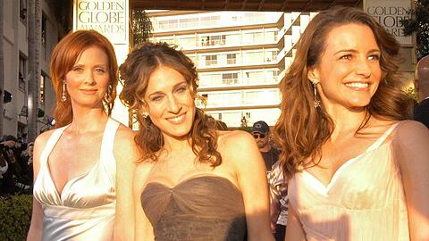 Cynthia Nixon, Sarah Jessica Parker und Kristin Davis (v.l.) - hier bei den Golden Globe Awards, ebenfalls im Jahr 2004.