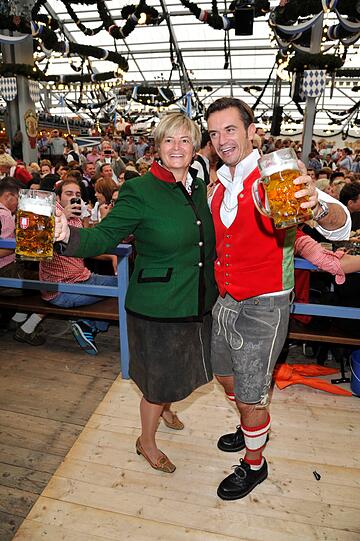 Gloria von Thurn und Taxis mit Fernsehmoderator Florian Silbereisen