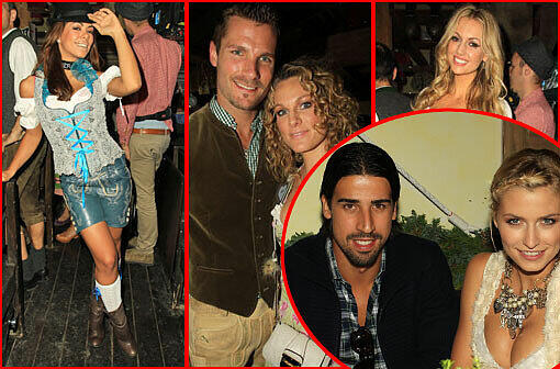 Fernanda Brandao, Christine Surer mit Martin Tomczyk, Playmate Rosana Davison und Sami Khedira mit Lena Gercke