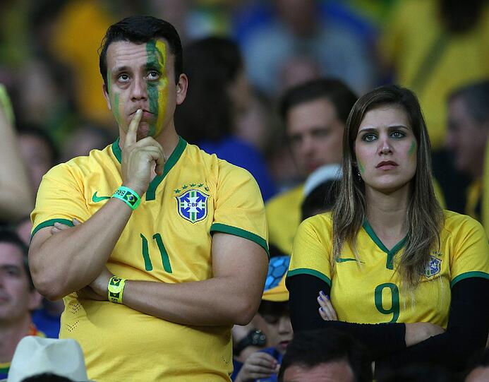 Aus der Traum für die Brasilianer: So reagieren die Fans auf die Blamage gegen Deutschland im Halbfinale