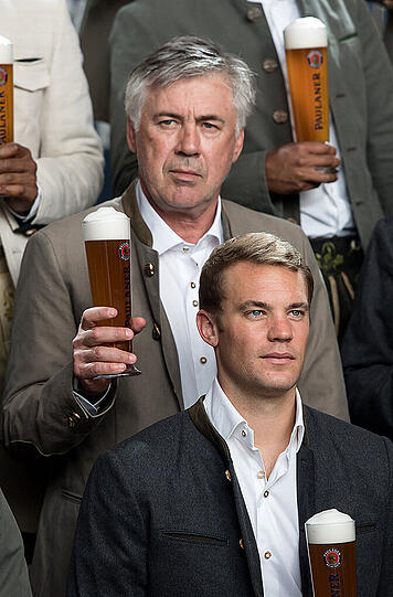 Carlo Ancelotti (oben) und Manuel Neuer.
