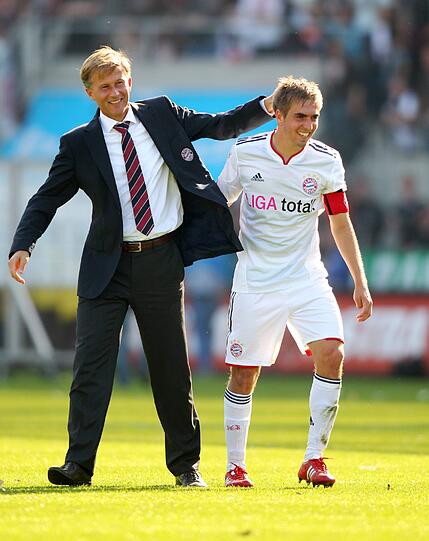 2011: Im Januar wird Lahm nach dem Abgang von Mark van Bommel zum Kapitän des FC Bayern bestimmt.
