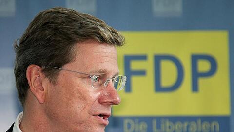 Der FDP-Vorsitzende Guido Westerwelle schließt eine Ampelkoalition kategorisch aus.