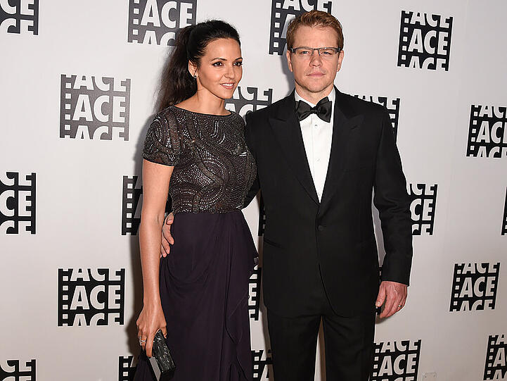 Matt Damon und seine Ehefrau Luciana Barroso feiern am 9. Dezember 2015 ihren zehnten Hochzeitstag