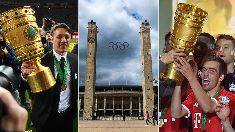 Seit 1985 der Austragungsort des DFB-Pokalfinales: Das Olympiastadion in Berlin, für die Olympischen Sommerspiele 1936 erbaut. Für den FC Bayern war es nicht immer eine Stätte des Erfolges.