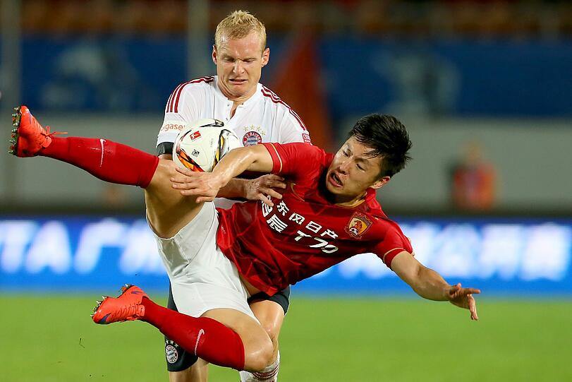 Im Freundschaftsspiel gegen Guangzhou Evergrande musste sich der FC Bayern im Elfmeterschießen geschlagen geben. Die Bilder vom Abschluss der China-Reise.