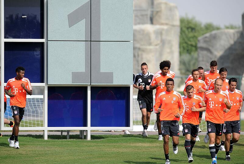 Letzter Tag in Doha: Regenerationstraining am Morgen.