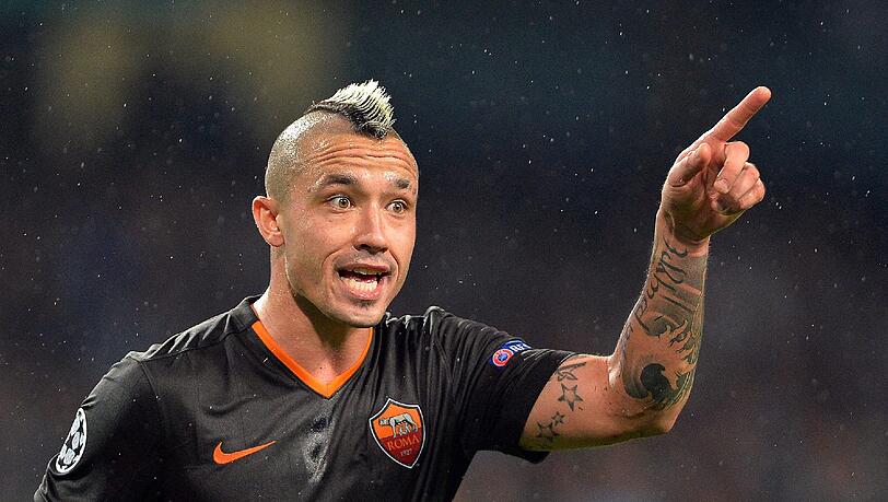 Der belgische Fußball-Nationalspieler Radja Nainggolan. Der belgische Fußball-Nationalspieler Radja Nainggolan.