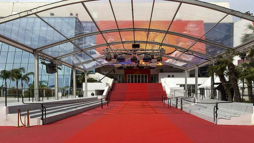 Der Eingang zum Film-Festivalpalast in Cannes Der Eingang zum Film-Festivalpalast in Cannes